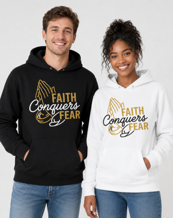 Faith Conquers Fear Logo Hoodie